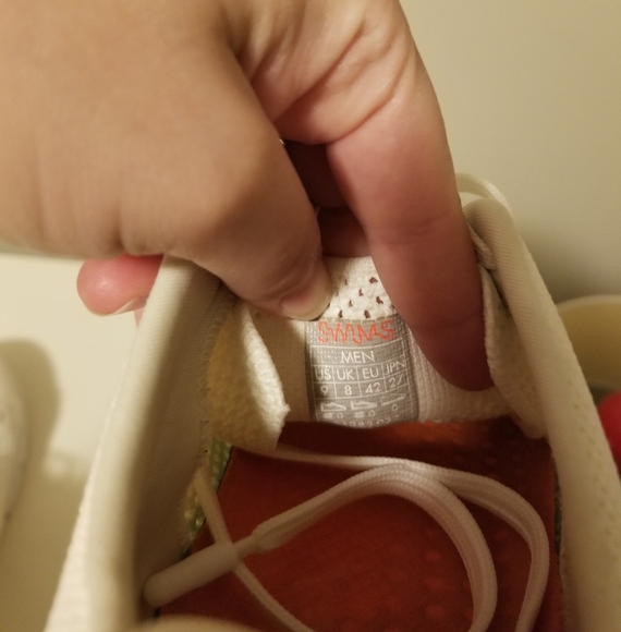 SWIMS Mens White Mesh Sneakers Size 9 - Picture 3 of 6